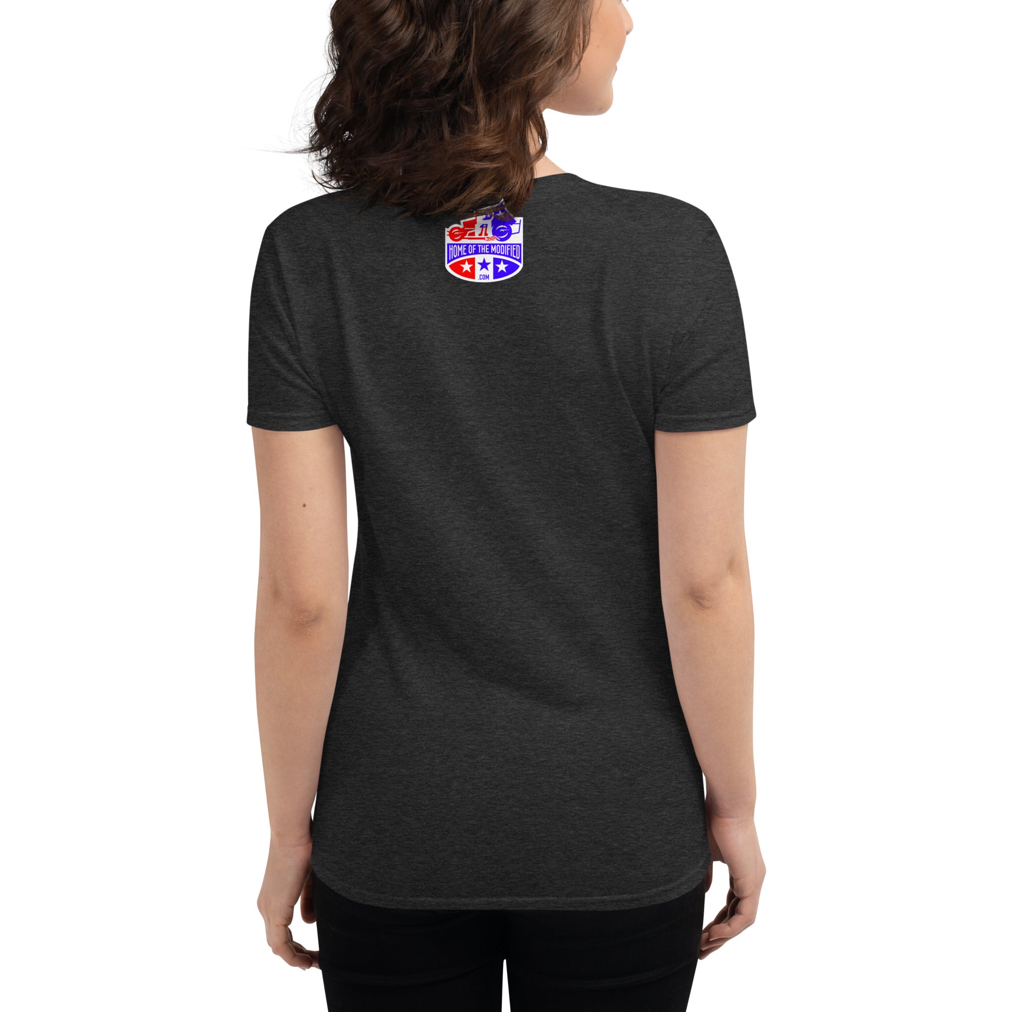 Dirt Track Superstar! Women's short sleeve t-shirt (Pink and Purple)